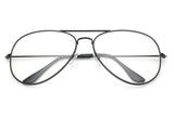 Metal Clear Lens Glasses