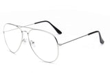 Metal Clear Lens Glasses