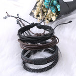 Trendy Style Mens Leather Bracelet