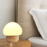 Wooden Mushroom Led Night Light (Multicolor)