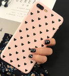 Pink/Black Lovers Hard Matte Phone Case