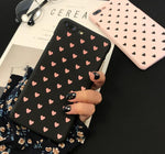 Pink/Black Lovers Hard Matte Phone Case