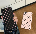 Pink/Black Lovers Hard Matte Phone Case