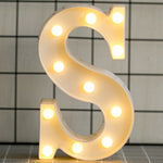 Luminous LED Letter Night Light