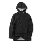 Casual Black Hooded Jacket