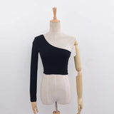 Off Shoulder Knitted Crop Top