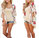 Women's Floral Loose Cardigan Top