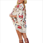 Women's Floral Loose Cardigan Top