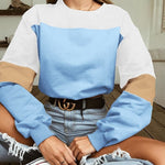 2018 Streetwear Long Sleeve Crop Top Sweatshirt