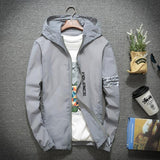 Slim Fit Young Men Hooded Jacket