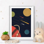 Space Poster Wall Art Canvas