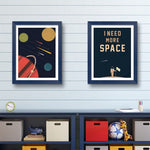 Space Poster Wall Art Canvas