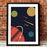 Space Poster Wall Art Canvas