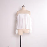 Off shoulder Chiffon Women's Blouse