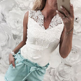 Women's Lace Sleeveless Tank Top