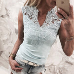 Women's Lace Sleeveless Tank Top