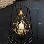 Nordic Golden Metal Home Decor Candle Holder