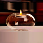 Glass Round Hanging Candle Light Holder