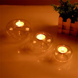 Glass Round Hanging Candle Light Holder