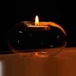 Glass Round Hanging Candle Light Holder