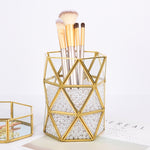 Nordic Style Metal Storage Box Make-up Brush Pencil Storage Basket