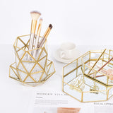 Nordic Style Metal Storage Box Make-up Brush Pencil Storage Basket