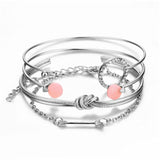 4Pcs/Set Fashion Crystal Bracelet