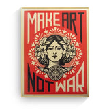 Make Art Not War Wall Art Poster Canvas