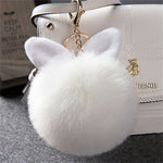 Fur Pom Pom Keychain