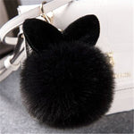 Fur Pom Pom Keychain