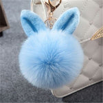 Fur Pom Pom Keychain