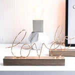 Home Decorative Ornaments LED Lamp Light LOVE Letters