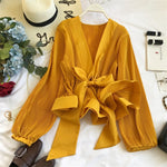 Women's Elegant V-Neck Blouse