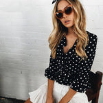 Vintage Women's Polka Dot Blouse Shirt