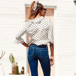 Vintage Women's Polka Dot Blouse Shirt