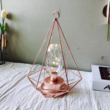 Iron Geometric USB Lamp