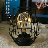 Iron Geometric USB Lamp