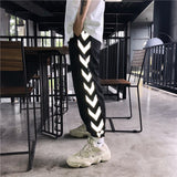 Unisex Streetwear Reflective Pants