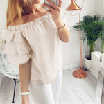 Casual Women Off Shoulder Blouse