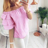 Casual Women Off Shoulder Blouse