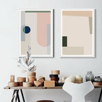 Abstract Geometric Scandinavia Canvas Paintings