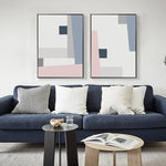 Abstract Geometric Scandinavia Canvas Paintings