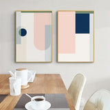 Abstract Geometric Scandinavia Canvas Paintings