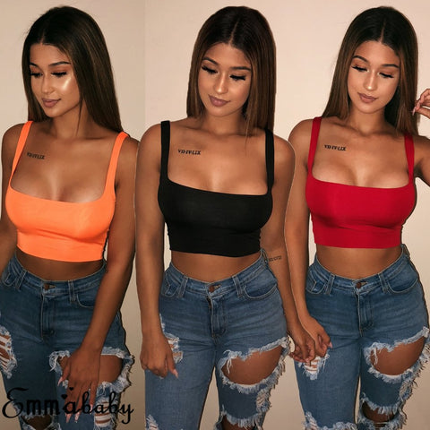 Women Strappy Crop Top