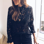 Women's Long Sleeve Knitted Shirt