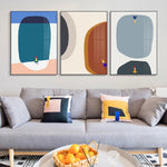 Modern Coloured Cartoon Abstract Poster Canvas