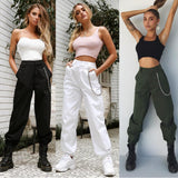 Women High Waist Streetwear Pants