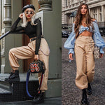 Women High Waist Streetwear Pants