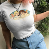 Women's Slim T-Shirt Crop Top