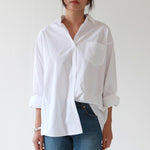 Casual Loose Women's White Shirt